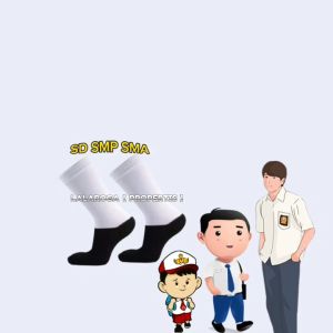 ( 3 PCS ) KAOS KAKI SEKOLAH SD / KAOS KAKI HITAM PUTIH SD / KAOS KAKI