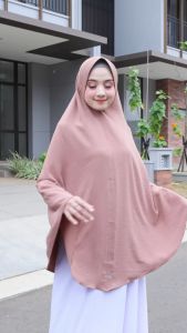 KHIMAR JILBAB JUMBO CRINKLE/HIJAB JUMBO BERGO CRINKLE AIRFLOW PREMIUM JUMBO UK XXL PED NON TALI