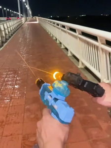 【IMOMOTO BABY】Halloween Gift Kids Electric Toy Water Gun High Speed Shooting Rechargeable Water Spraying Gun Christmas gift Christmas gift