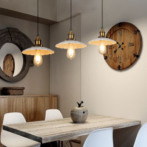 American Vintage Industrial Style Restaurant Lamp Iron Art Dining Table Coffee Shop Bar Milk Tea Store Hallway Pendant Light