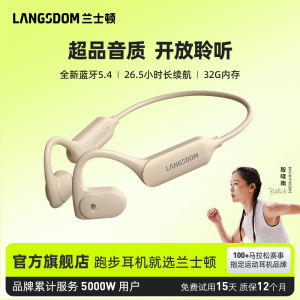 Non-In-Ear Wearing Bluetooth Sports Earphones AirWave by Langston Wireless Transmission Open Design Bone Conduction 2025 New Model