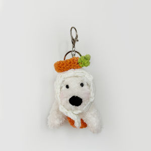 Cute Westie Dog Cartoon Keychain Bag Pendant