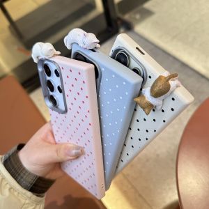 Casepark Leather Case For Samsung S24 Ultra S23FE S23 Ultra A11 A12 A13 A14 A15 A22 A32 A52 A72 A23 A33 A53 A73 A34 A24 A35 A55 A03 A04 A06 A16 A20 A30 A21 A30 4G 5G 3D DIY Cartoon Cute Cat Colorful Simple Retro Style Leather Cases