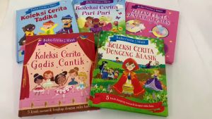 Koleksi 5 Buku Cerita dengan 25 Kisah Menarik & Suku Kata untuk Kanak Kanak Belajar Membaca