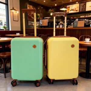 Durable Hinomoto 20 Inch Fashionable Womens Luggage Carry-On Suitcase with Silent Wheels for Travel And Tourism