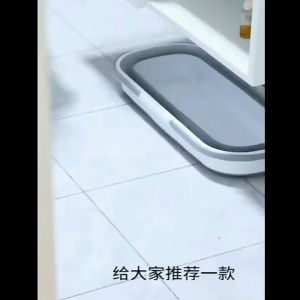 HOVELSHOP Baskom Ember Plastik Lipat Tempat Cuci Alat Pel Lantai Portable Silikon Oval Persegi Panjang