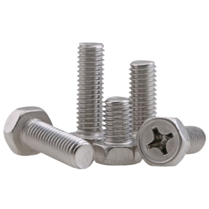BAIRUITE | 304 Stainless Steel Cross Flange Screw Hexagon Bolt Anti-Slip with Washer
