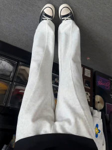 กางเกงวอร์มทรงหลวมชายฤดูใบไม้ร่วง กางเกงขายาวทรงตรง ทรงสลิม เอวกลาง กางเกงขายาวทรงลำลองสำหรับใส่ไปงานปาร์ตี้ในช่วงฤดูใบไม้ร่วง