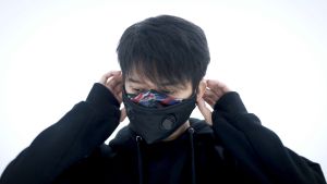 VENT SOFT SERIES  Masker Kain 3D 3 ply Lapis Respirator Hijab Korea Headloop Earloop Motif Keren