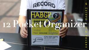 HABGP 12 Pocket Plastic folders with Pockets 6 Colors Multi Pocket Folder Binder with Dividers Office Organizer Folder Letter Size School Supplies