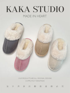 Dép Đi Trong Nhà Bằng Vải Nỉ Lông Cừu Cho Cặp Đôi Mùa Đông Ấm Áp Đế Dày Đế Bằng Đế PVC Dép Đi Trong Nhà Cho Nam Và Nữ