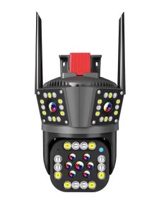 TOYA V380 IP Camera Three Lens Outdoor CCTV Camera 12MP 10X PZT No WIFI Needed Night Vision Security Cam Alarm