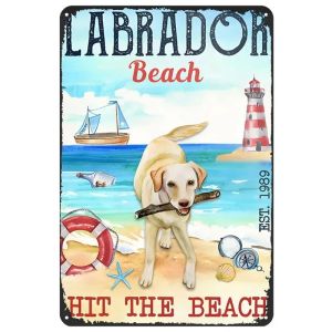 BILIBILI | Labrador Corgi Boxer Dogs Coffee Co. Posters Plate Canvas Painting Wall Decor for Bars Man Cave Cafe Clubs Retro Posters