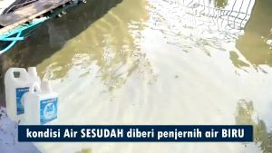 BIRU Penjernih Air 1 Liter | Menjernihkan Air kotor Kuning Berbau. Untuk Torn dan Sumur gali
