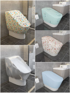 Thickened Waterproof Toilet Seat Cover Smart Bathroom Accessories Full Wrap Protection Luxury Shower Proof Toilet Cover
