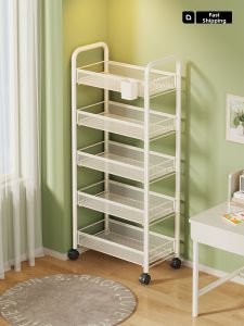 Multipurpose Bookshelf Organizer Trolley