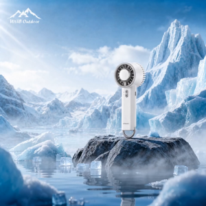 Mini Handheld Cooling Fan 8500RPM Strong Wind Portable Rechargeable Fan With Cooling Plate Type-C Outdoor Fan