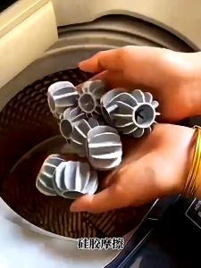 10/30ชิ้น ลูกบอลซักผ้ามหัศจรรย์ / ลูกบอลทำความสะอาดซิลิโคนแบบใช้ซ้ำได้ / ที่จับผมจากเสื้อผ้า / ลูกบอลอบผ้าป้องกันการม้วน / เครื่องมือทำความสะอาดเครื่องซักผ้าป้องกันการพันกัน