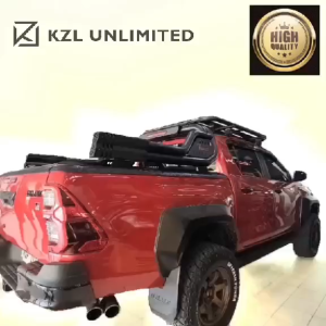 Universal JX Armor Heavy-Duty Roll Bar with 3rd Brake Light Compatible with All Pickup Truck Models Ford Ranger Ford Raptor Toyota Hilux Mitsubishi Strada Isuzu D-Max Nissan Navara Pro-4X NP300 Mazda BT-50 Chevrolet Colorado - KZL UNLIMITED