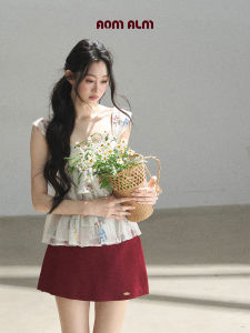 SHAOYEYAN | Áo Thun Nữ Mùa Hè Vải Chiffon Thêu Kiểu Pháp Dáng Slim
