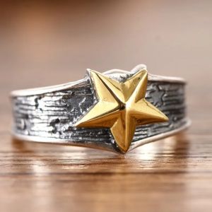 Cincin Elegan Desain Yellow Star (Adjustable)