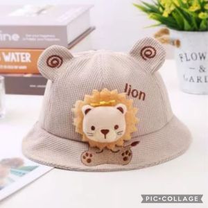 T.I - Topi Anak Laki Perempuan 0-2 tahun Lion King 3D Bucket Hat Import