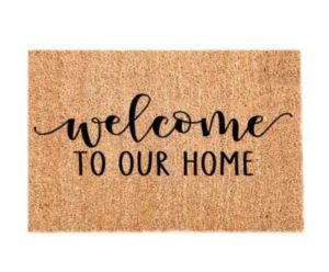 VIKAMA Entrance Doormat Playful Front Door Welcome Mat Outdoor Entryway Rug Kitchen Mat Home Decorative Rug