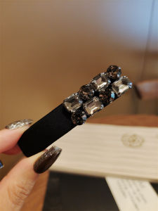 Kẹp Tóc Pha Lê Sang Trọng Kẹp Tóc BB Phụ Kiện Tóc Nữ Thời Trang Mới 2024 Kẹp Tóc Bên Hông Kim Cương Lấp Lánh