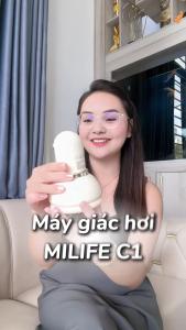 Máy Giác Hơi Điện miLife C1 Cầm Tay- 8 Đầu Massage Chườm Nóng Giảm Đau- BH 12 Tháng- Minh Việt