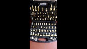 77PCS Universal Air Conditioning Leak Detector All Copper Leak Sealing Joint Car A/C Maintenance Tools