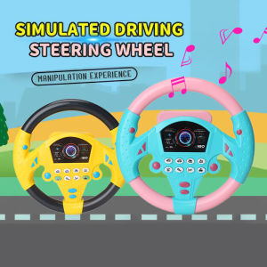 Music Car Steering Wheel Toy Steering Wheel Simulator Early Educational Intelligent for Kids Children Simulator Stereng Mainan Budak Stereng Kereta Pretend Driving steering toy kids 玩具