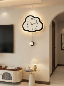 CTYLIGHTZ | Creative Cloud Shaped Silent Wall Clock