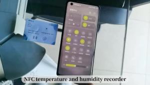 juan juan | Máy Ghi Nhiệt Độ Cảm Ứng NFC Thiết Bị Đo Thời Tiết Trong Nhà Ngoài Trời Với Chức Năng Đo Độ Ẩm NTH-2/NT-2 Thiết Bị Thông Minh Công Nghiệp