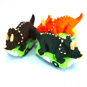 BO 10 ( TIRANOSAURUS) Mainan Anak Mobil Dinosaurus Berjalan Ada Musik Bump And Go - Magic Car Dino Berjalan