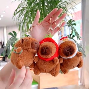 koreafashionshop(KR2061) พวงกุญแจ จี้ตุ๊กตาน้องคาปิบาร่า สําหรับห้อยกระเป๋า