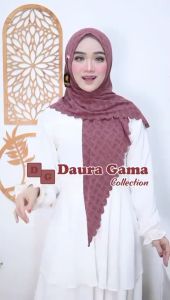 Hijab Segitiga instan Ghazeea Laser Cutting By Daura Gama / Segitiga instan Laser Bahan Jersey Knit