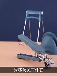 Artefak anti-melepuhAlat penjepit mangkok piring panci anti Panci Anti PanasSarung Tangan Silikon Anti PanasSilikon kelas makanan