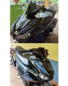 🔥 READY STOCK FAST DELIVERY 🔥1PCS VISOR  NVX155 V1 V2 ARUMI WINDSHIELD YAMAHA AEROX 22CM