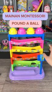 GIGGEL POUND A BALL / MAINAN ANAK PUKUL BOLA / MONTESSORI SELUNCURAN BOLA PALU BERTINGKAT WARNA WARNI / MAINAN ANAK POUND A BALL PUKUL BOLA SELUNCUR