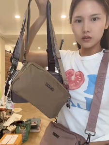 LK-163 (CH 7401) 👜กระเป๋าสะพายข้าง ไซน์ 7.5 นิ้ว เนื้อผ้างดงาม จุของได้เยอะ ขนาดไม่ใหญ่จนเกินไป เริ่ด👌