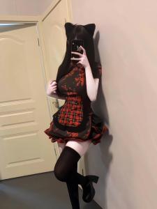 New Chinese Style Cheongsam Dress Short Sleeve Short Cheongsam Daily Wear Soft Girl Maid Uniform Halloween Christmas Cosplay Costume