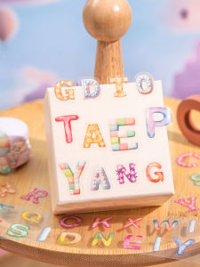 Decorative Alphabet Paradise PET Die-Cut Tape Versatile Cute Cartoon Adhesive Tape for Journaling DIY Stickers