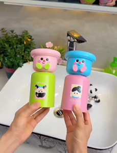 BW-C1337 Tempat Sikat Gigi Tempel Magnet Karakter Anak Lucu / Magnetic Toothbrush Holder Set Cangkir