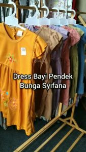 Dress Bayi Pendek BUNGA Syifana 6-18 Bulan ZDS02