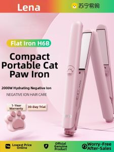 LENA | Lena Mini Negative Ion Hair Straightening And Curling Iron Dual Purpose Hair Styling Tool Compact Portable Hair Care Device
