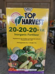 Top Harvest 20-20-20+TE Foliar Fertilizer/ 1KG