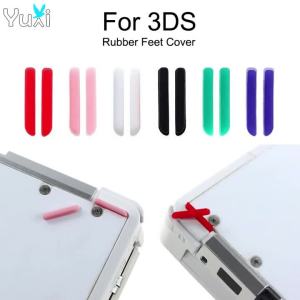 YuXi 1 Set Dustproof Silicone Plug Replacement For 3DS Console Lower Bottom LCD Screen Back Cover Rubber Feet Pads