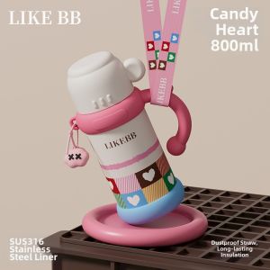 LIKE BB | High Capacity Aesthetic Triple Function Vacuum Flask 316 Stainless Steel