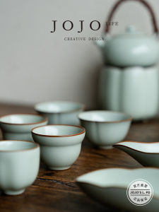 JOJOS L. Ceramic Tea Cup Yuan Dynasty Ceramics Drinking Bowl Owner Cup Vintage Chinese Style High Temperature Burned Tableware