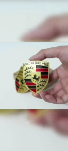 สติ๊กเกอร์โลโก้รถโลหะ Ferrari Lamborghini Porsche ปรับแต่งรถได้ตามความต้องการ โลโก้รถโลหะ